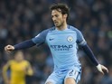David Silva in action during the Premier League game between Manchester City and Arsenal on December 18, 2016