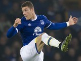 Ross Barkley in action during the Premier League game between Everton and Liverpool on December 19, 2016