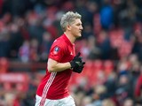 A rare sighting of Manchester United midfielder Bastian Schweinsteiger during the FA Cup third round clash with Reading at Old Trafford on January 7, 2017