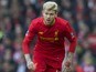 Alberto Moreno and his ridiculous tattoos in action during the FA Cup game between Liverpool and Plymouth Argyle on January 8, 2017