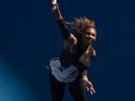 Serena Williams in action at the Australian Open on January 26, 2017