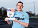 Leeds United striker Chris Wood poses with his Championship player of the award for January 2017 [DO NOTE USE UNTIL FEB 10]