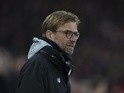 Liverpool manager Jurgen Klopp before the match against Arsenal on March 4, 2017