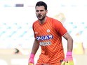 Orestis Karnezis in action during the Serie A game between Lazio and Udinese on February 26, 2017