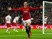 Manchester United striker Zlatan Ibrahimovic celebrates after scoring during his side's EFL Cup final victory over Southampton at Wembley on February 26, 2017