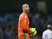 Stoke City goalkeeper Lee Grant calls out to teammates in the match against Manchester City on March 8, 2017