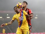 Patrick van Aanholt of Crystal Palace and Joshua King of Bournemouth on January 31, 2017