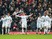 Swansea City striker Fernando Llorente celebrates after scoring during his side's Premier League clash with Liverpool at Anfield on January 21, 2017