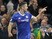 Gary Cahill celebrates scoring during the Premier League game between Chelsea and Southampton on April 25, 2017