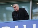 Bayern Munich manager Carlo Ancelotti takes his seat during the Premier League game between Chelsea and Middlesbrough on May 8, 2017