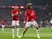Manchester United midfielder Marouane Fellaini celebrates scoring in the Europa League match against Celta Vigo on May 11, 2017