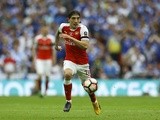 Arsenal's Hector Bellerin in action during the FA Cup final against Chelsea on May 27, 2017