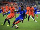 Thomas Lemar in action during the World Cup qualifier between France and the Netherlands on August 31, 2017