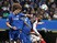 David Luiz, N'Golo Kante and Alexandre Lacazette in action during the Premier League game between Chelsea and Arsenal on September 17, 2017